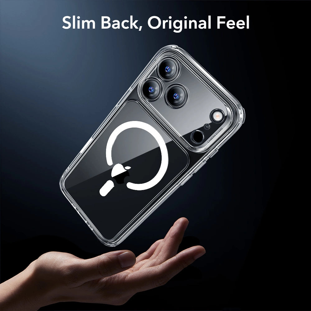 ESR iPhone 17 Pro Max - Σετ με Classic Hybrid MagSafe Σκληρή Θήκη με Πλαίσιο Σιλικόνης και Αντιχαρακτικό Γυαλί Οθόνης - Διάφανη