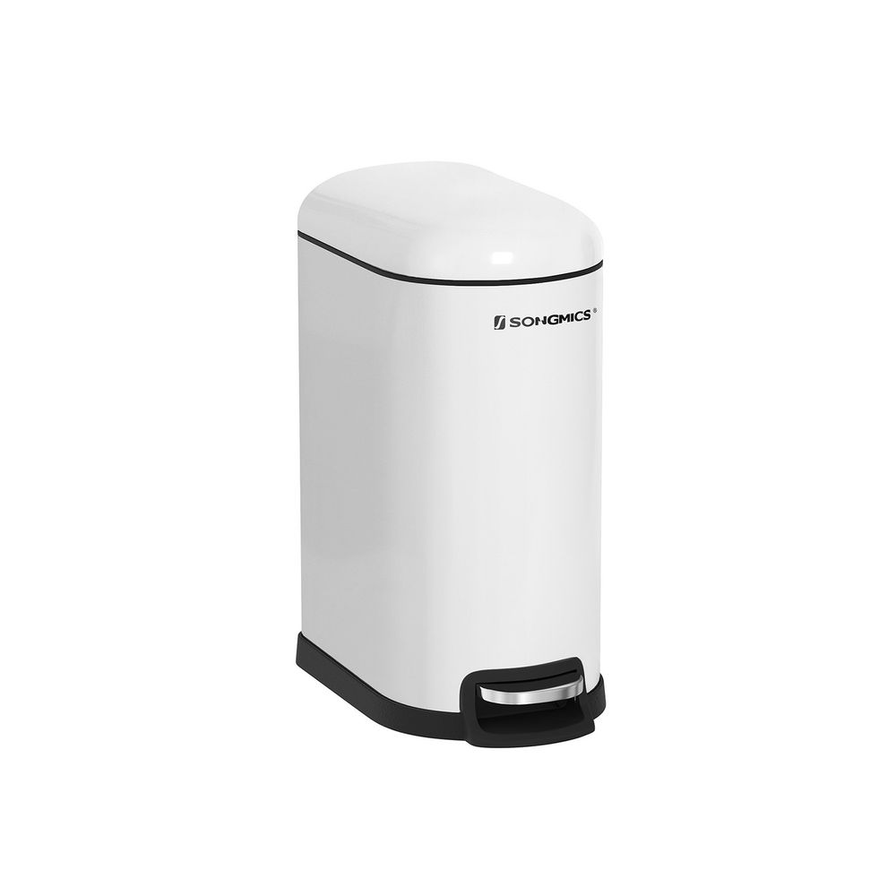 Songmics Κάδος Απορριμμάτων για το Μπάνιο - 10L - Cloud White - LTB10WT