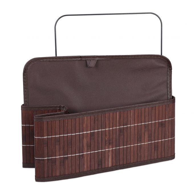 Relaxdays Καλάθι Αποθήκευσης από Bamboo - Brown / Creme / Black - 4052025901233