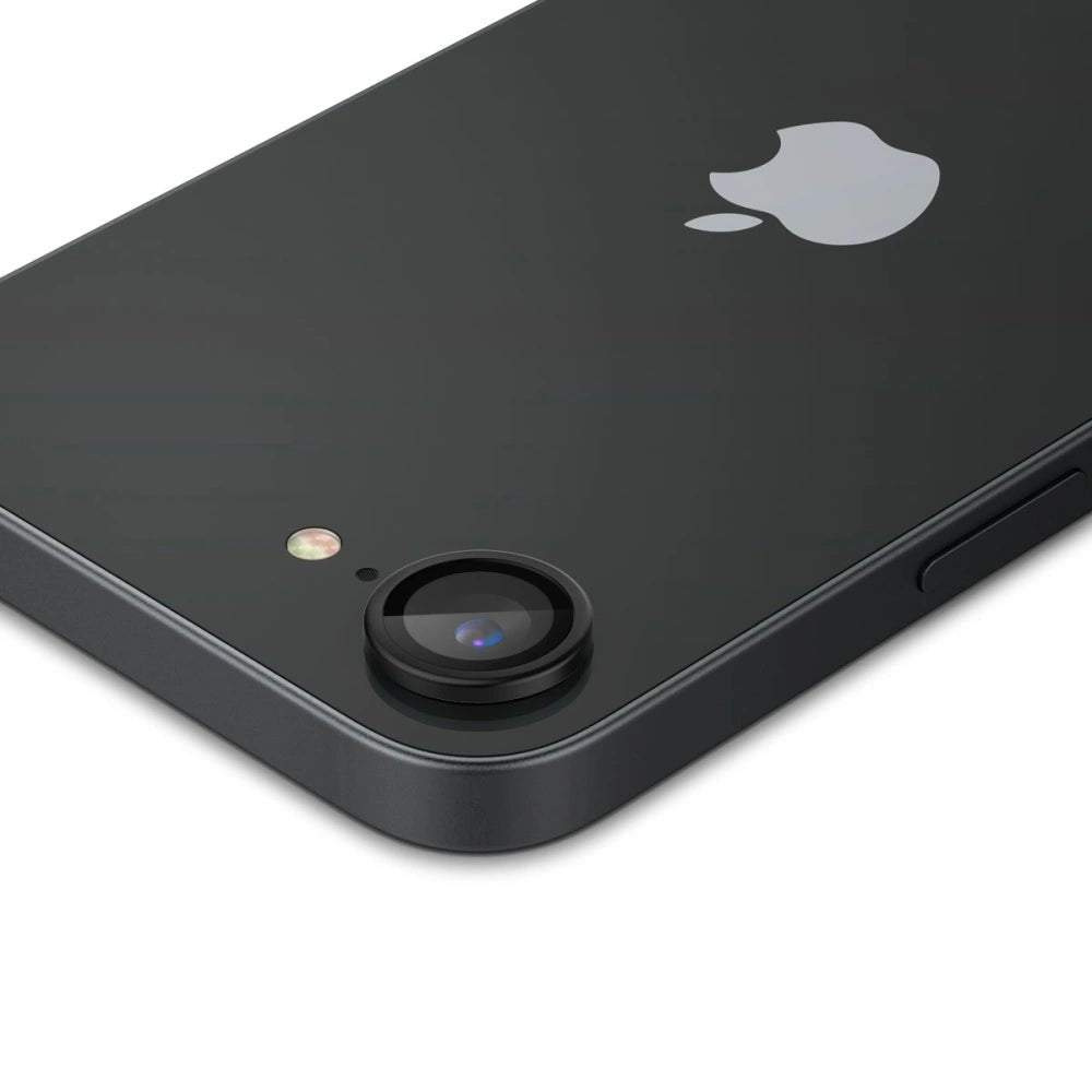 Spigen iPhone 16e Optik Pro Glas.TR EZ Fit Αντιχαρακτικό Γυαλί για την Κάμερα - 2 Τεμάχια - Black