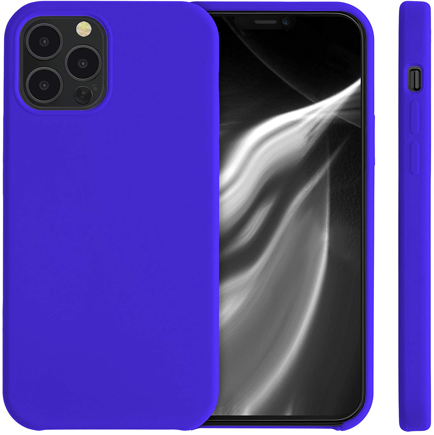 KW iPhone 12 / iPhone 12 Pro Θήκη Σιλικόνης Rubber TPU - Royal Blue - 52641.134