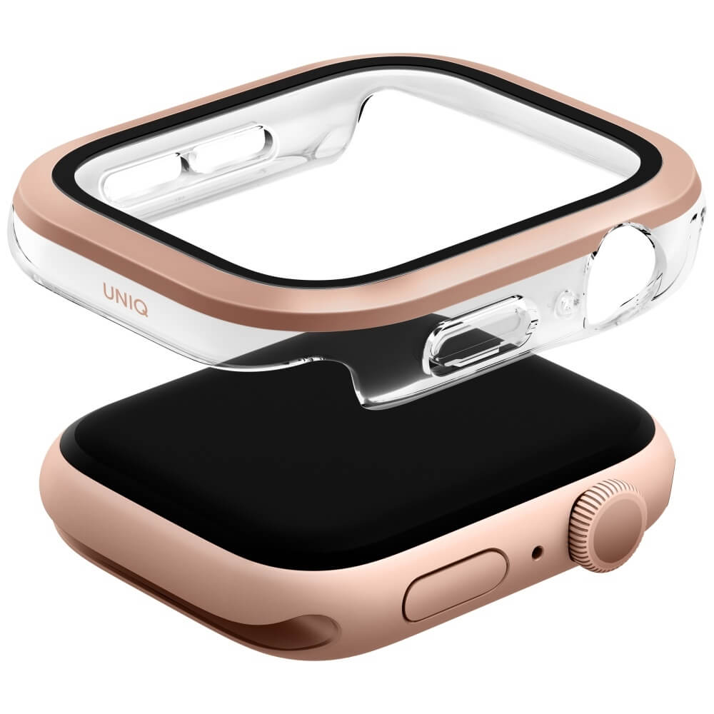 Uniq Θήκη Apple Watch 10/11 - 42mm Voute με Προστασία Οθόνης - Rose Gold
