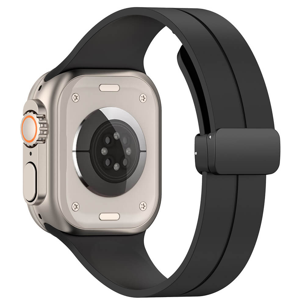 Techsuit W011 Λουράκι Apple Watch 4/5/6/7/8/9/10/11 - SE (1/2/3) - ULTRA (1/2/3) - 44/45/46/49mm - Black