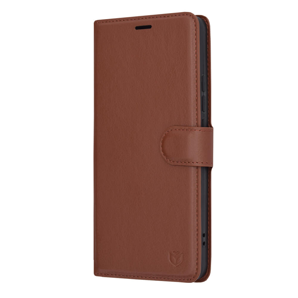 Techsuit Xiaomi Redmi Note 13 4G - Leather Folio - Θήκη Πορτοφόλι από Δερματίνη με Stand - Brown