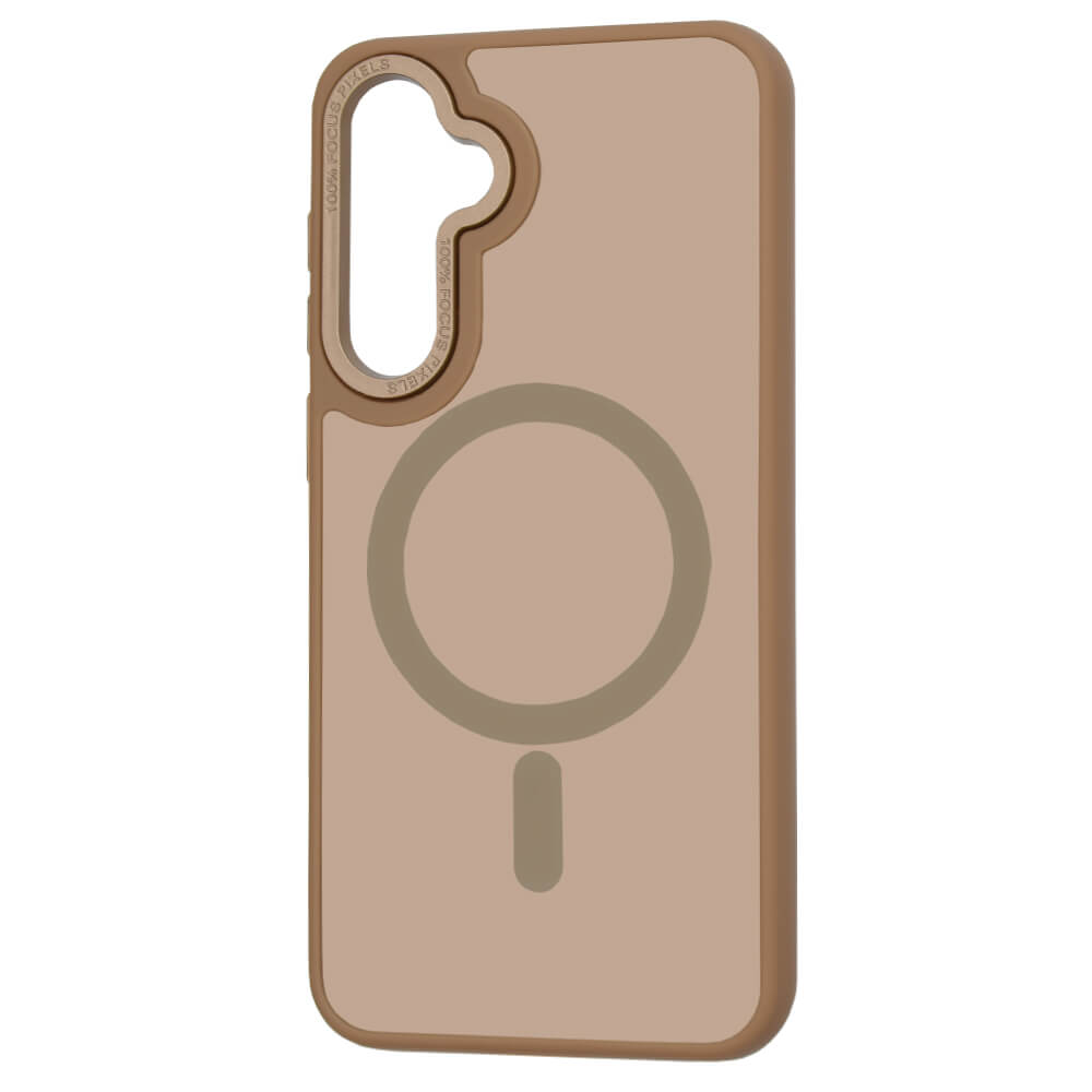 Techsuit Samsung Galaxy S25 - HaloFrost MagSafe Series - Σκληρή Θήκη με Πλαίσιο Σιλικόνης - Sandstone Brown