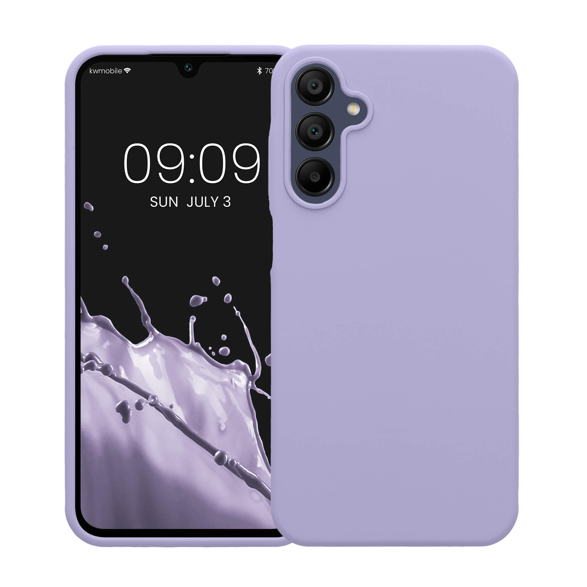 KW Samsung Galaxy A15 4G / A15 5G Θήκη Σιλικόνης Rubberized TPU - Lavender