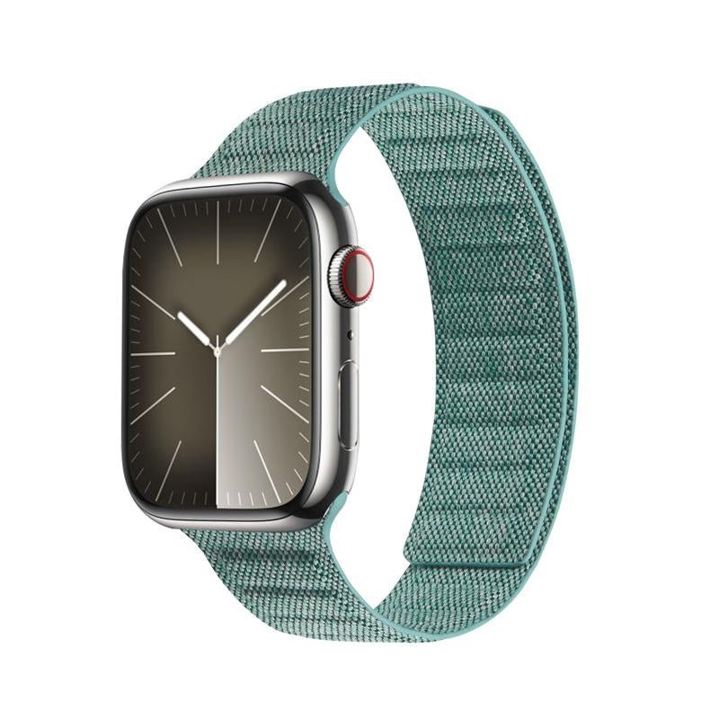Crong Λουράκι Apple Watch 4/5/6/7/8/9/10/11 - SE (1/2/3) - ULTRA (1/2/3) - 44/45/46/49mm από Νάιλον - Melange - Turquoise Melange