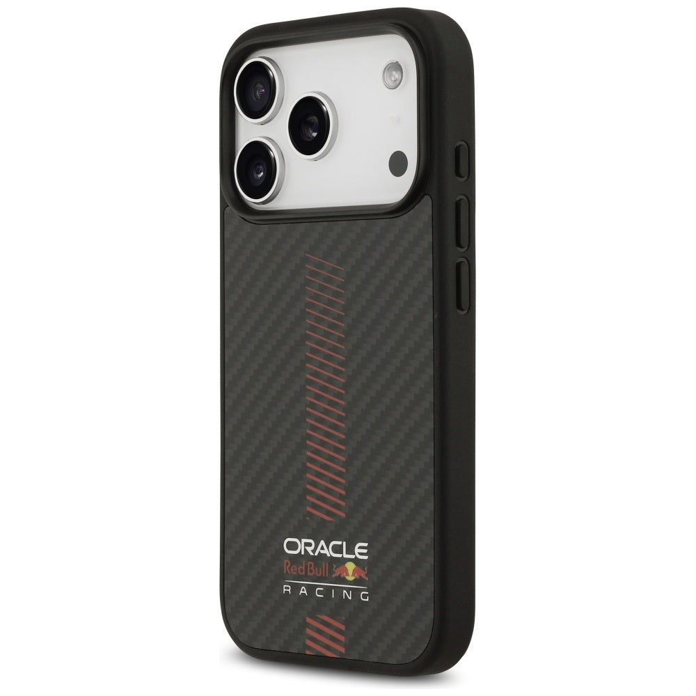 Red Bull iPhone 17 Pro - Kevlar Powerbar MagSafe - Σκληρή Θήκη με Πλαίσιο Σιλικόνης - Black - RBHMP17L24CFGSMK