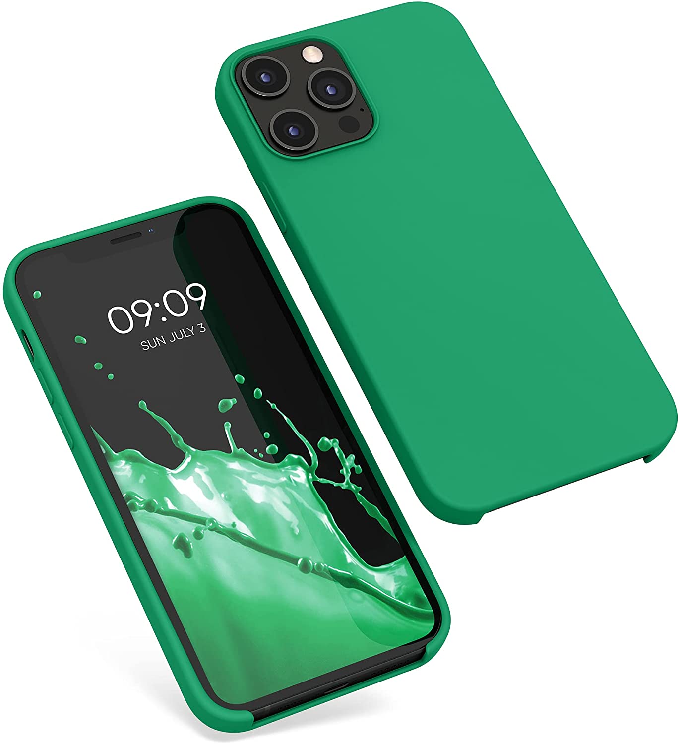 KW iPhone 12 Pro Max Θήκη Σιλικόνης Rubber TPU - Emerald Green - 52644.142