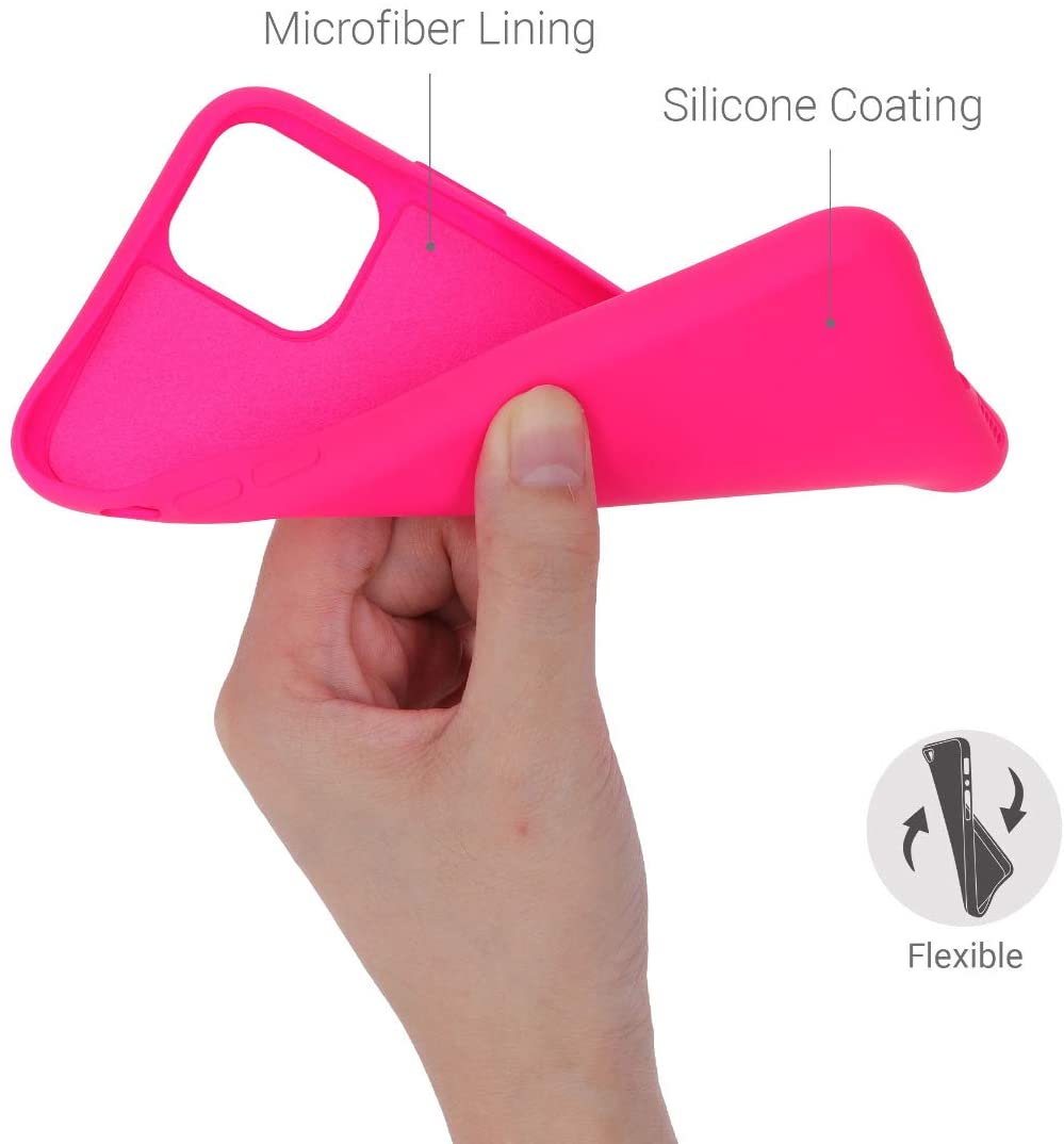 KW iPhone 11 Θήκη Σιλικόνης Rubberized TPU - Neon Pink - 50791.77