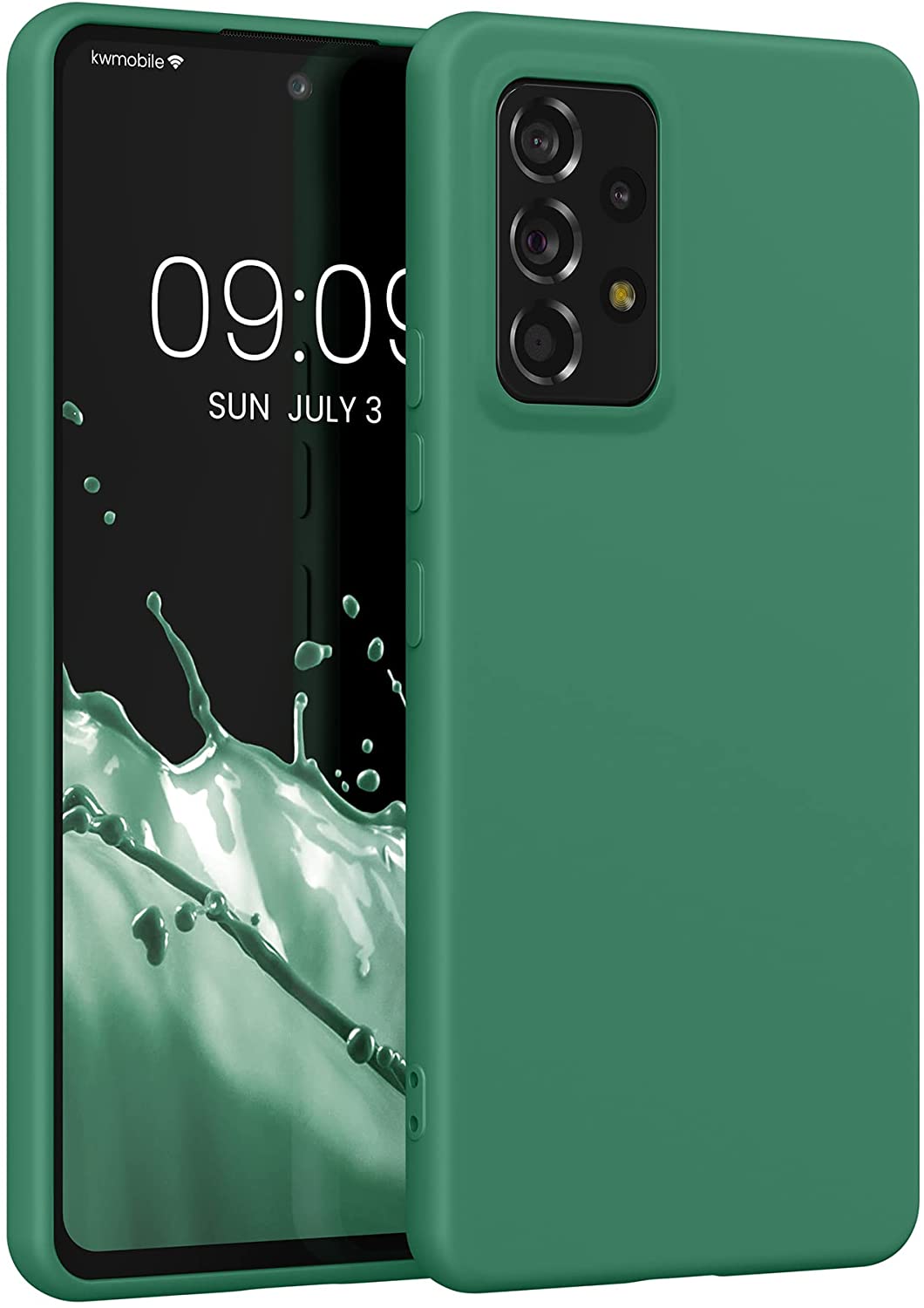 KW Samsung Galaxy A53 5G Θήκη Σιλικόνης Rubberized TPU - Pixie Green - 58051.227