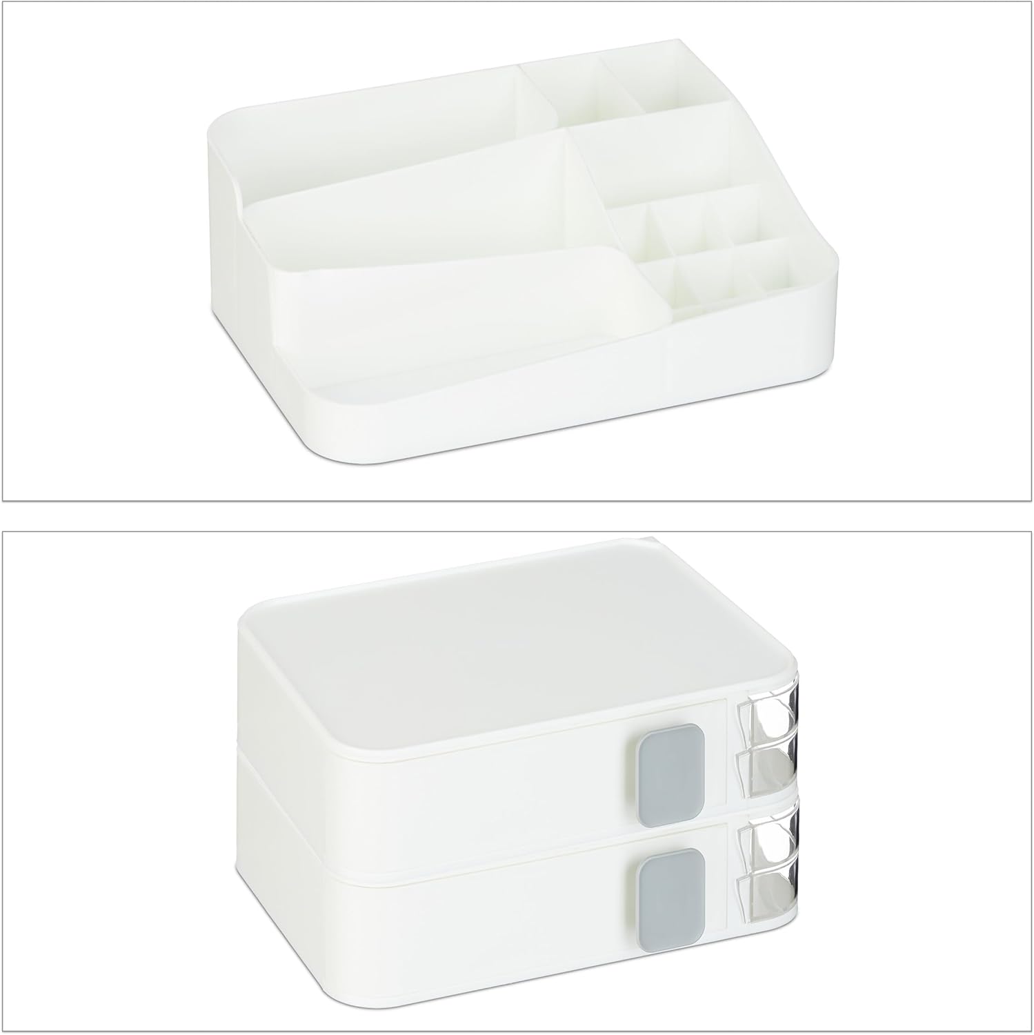 Relaxdays Οργανωτής Καλλυντικών με Συρτάρια - White - 4052025479442