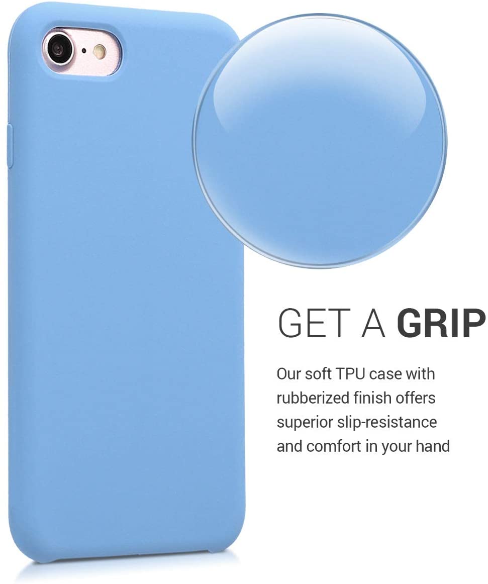 KW iPhone SE 2022 / SE 2020 / 7 / 8 Θήκη Σιλικόνης Rubber TPU - Heritage Blue - 40225.188