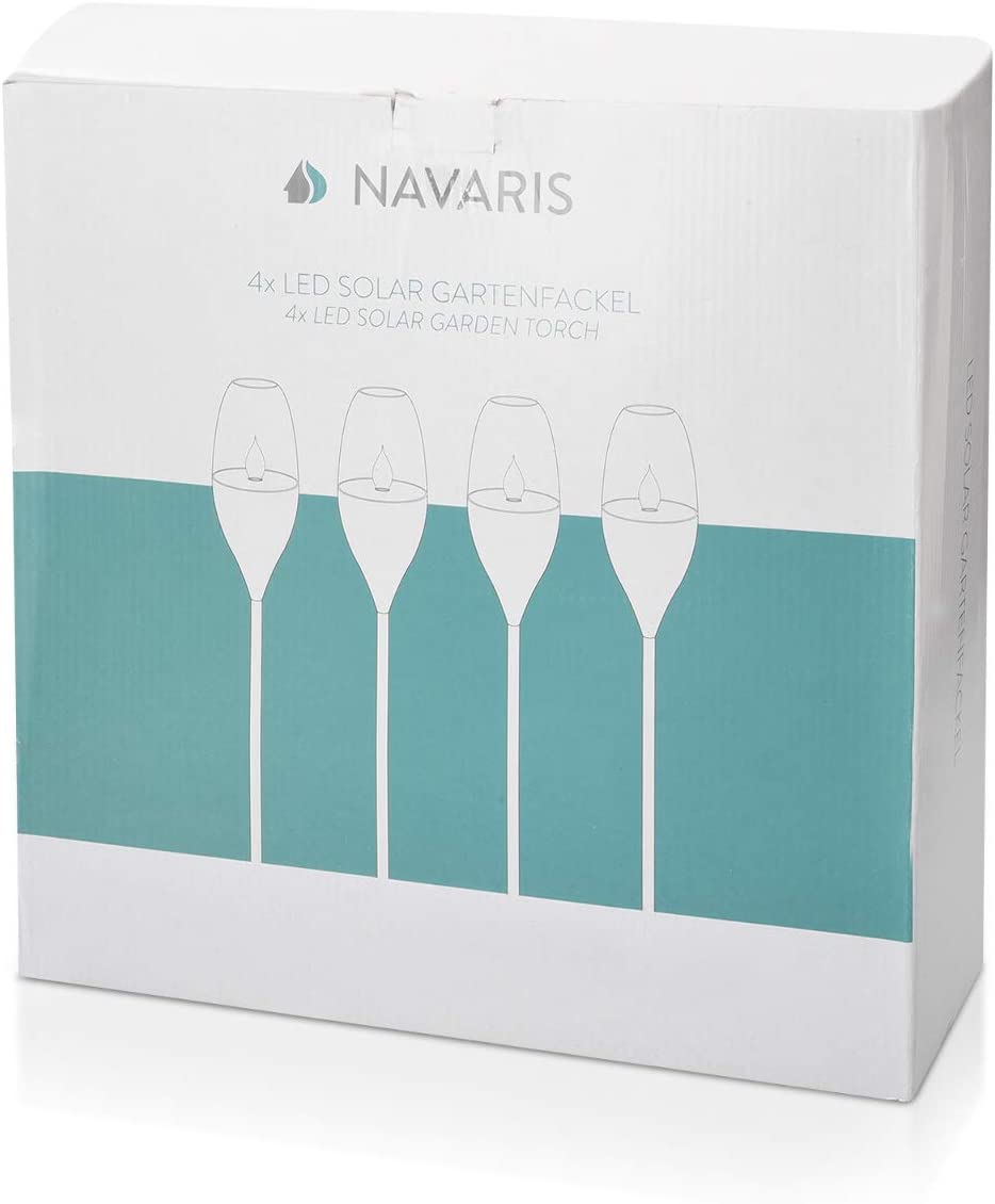 Navaris Outdoor Solar Torch Lights Διακοσμητικά Φώτα Κήπου - Copper - 47538.27.04