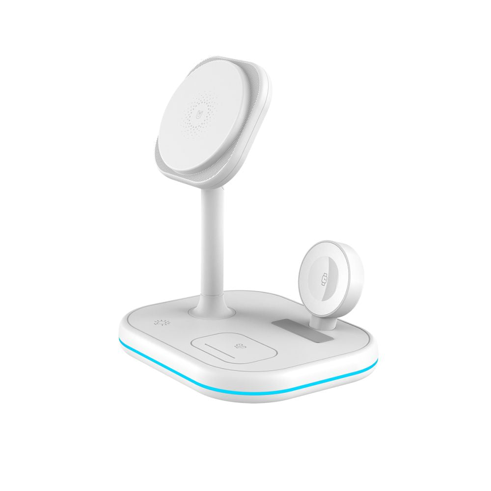 Tech-Protect QI15W-A27 3in1 Ασύρματος Μαγνητικός Φορτιστής MagSafe - White