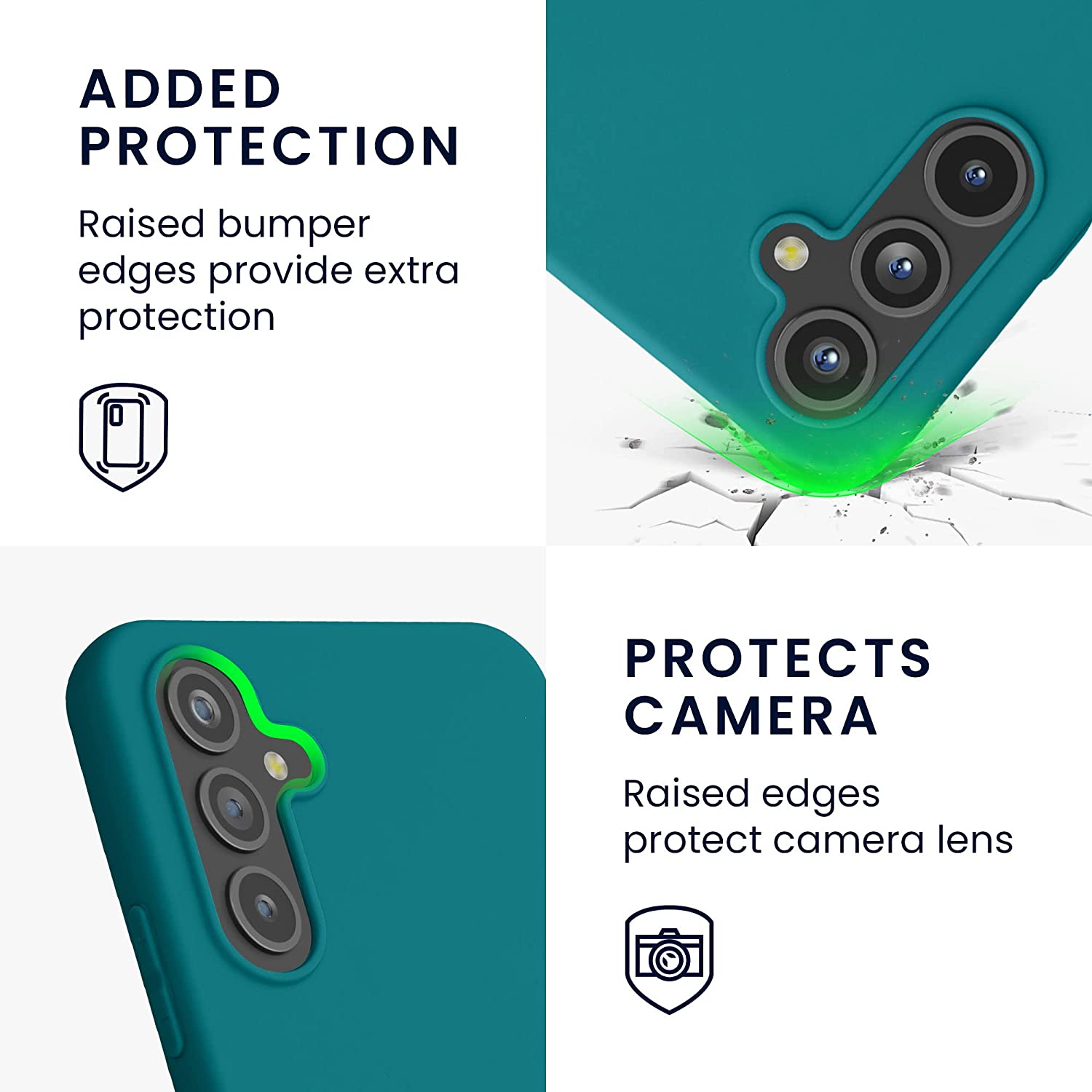 KW Samsung Galaxy A54 5G Θήκη Σιλικόνης TPU - Teal Matte - 60796.57