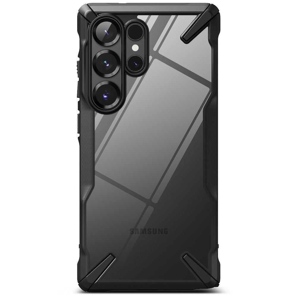 Ringke Samsung Galaxy S25 Ultra Fusion X Σκληρή Θήκη με Πλαίσιο Σιλικόνης - Black / Διάφανη