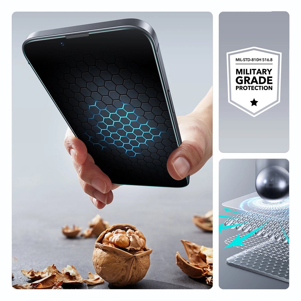 ESR iPhone 13 / iPhone 13 Pro / iPhone 14 / iPhone 16e UltraFit Classic Full Screen Tempered Glass 9H Αντιχαρακτικό Γυαλί Οθόνης - 2 Τεμάχια - Διάφανα