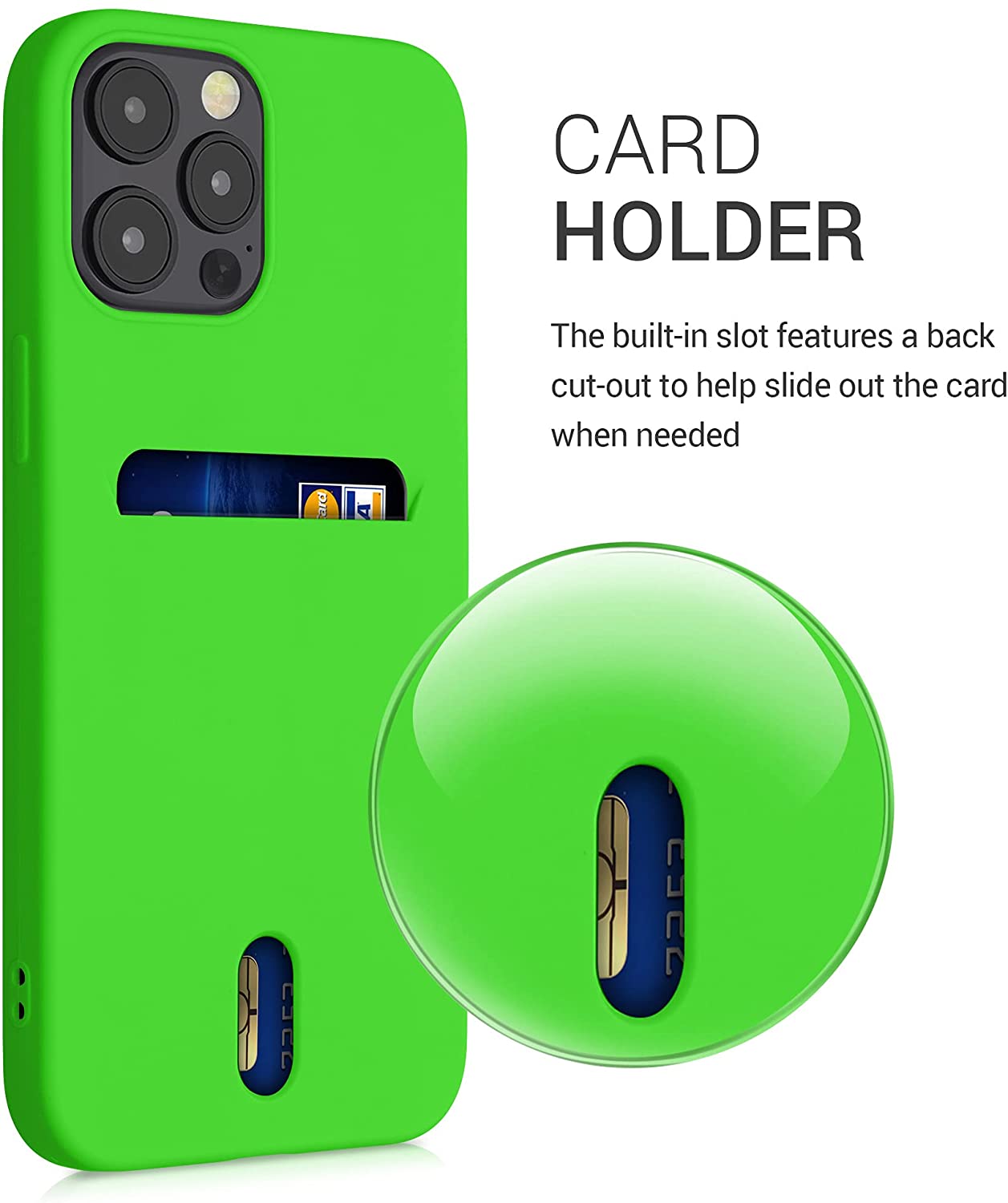 KW iPhone 12 Pro Max Θήκη Σιλικόνης TPU - Lime Green - 54514.159