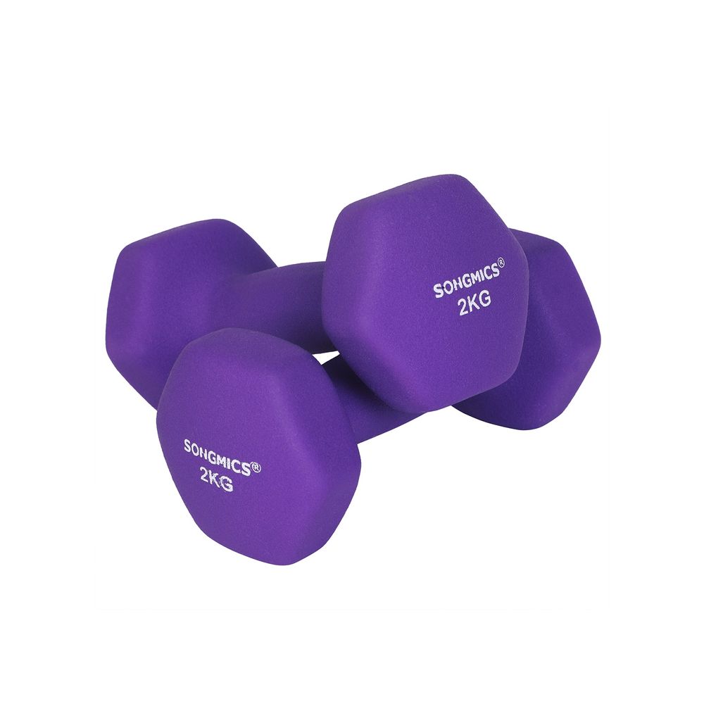 Songmics Σετ με 2 Βαράκια - 2 kg - Purple - SYL64PL