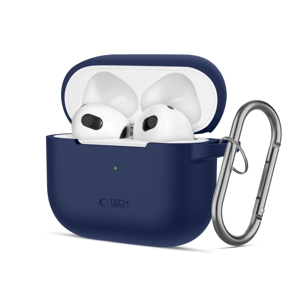 Tech-Protect AirPods 3 Θήκη Σιλικόνης - Silicone Hook - Navy Blue