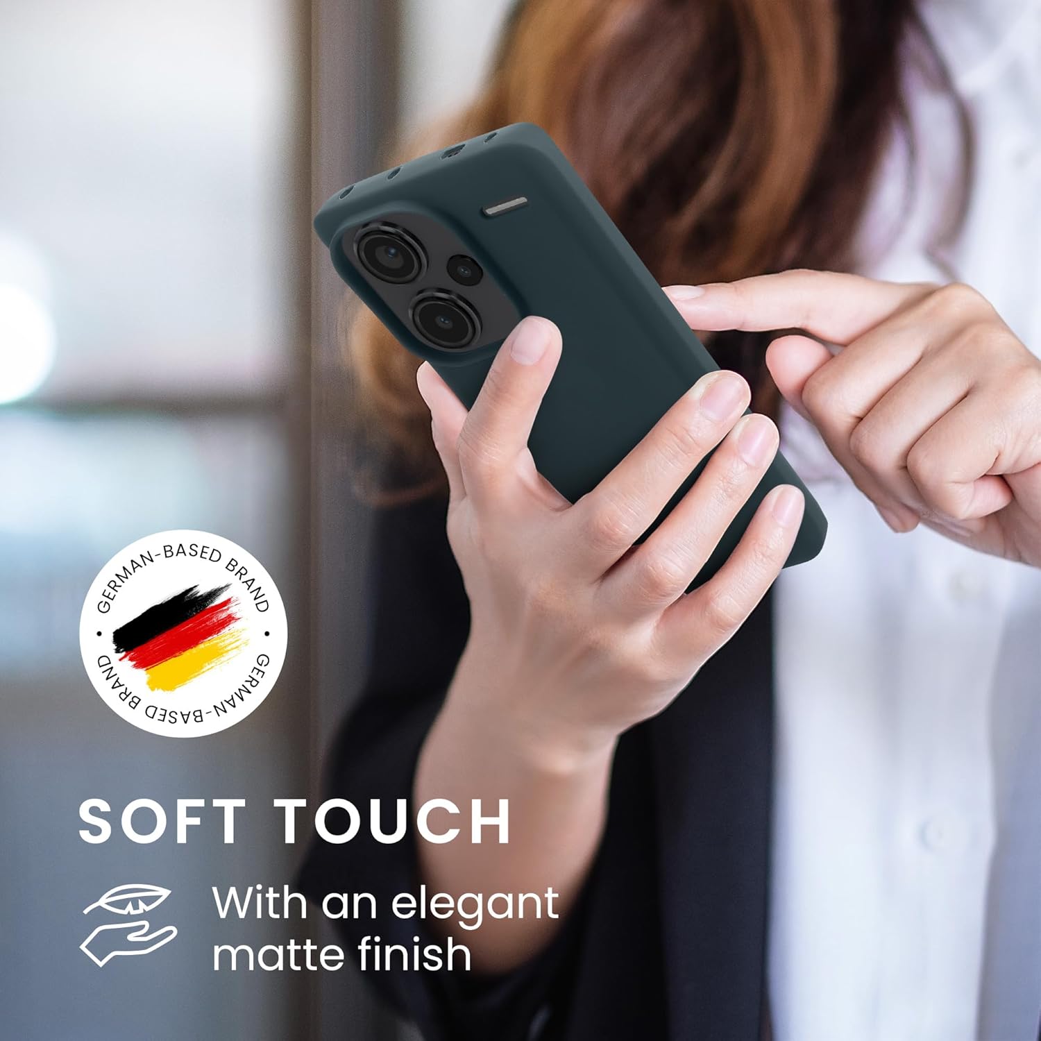 KW Xiaomi Redmi Note 13 Pro+ 5G Λεπτή Θήκη Σιλικόνης TPU - Dark Slate