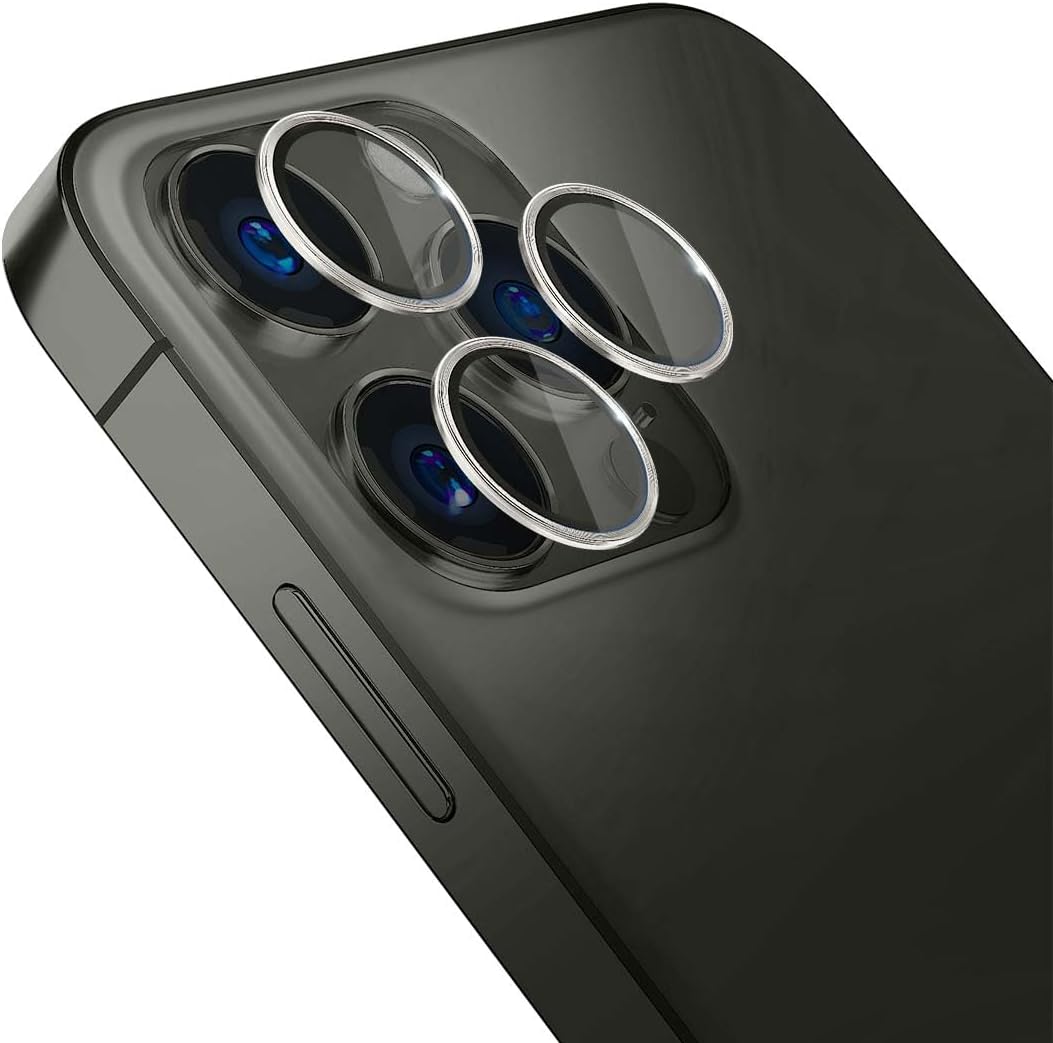 3MK iPhone 15 Pro Max Lens Protection Pro 9H Αντιχαρακτικό Γυαλί για την Κάμερα - Silver