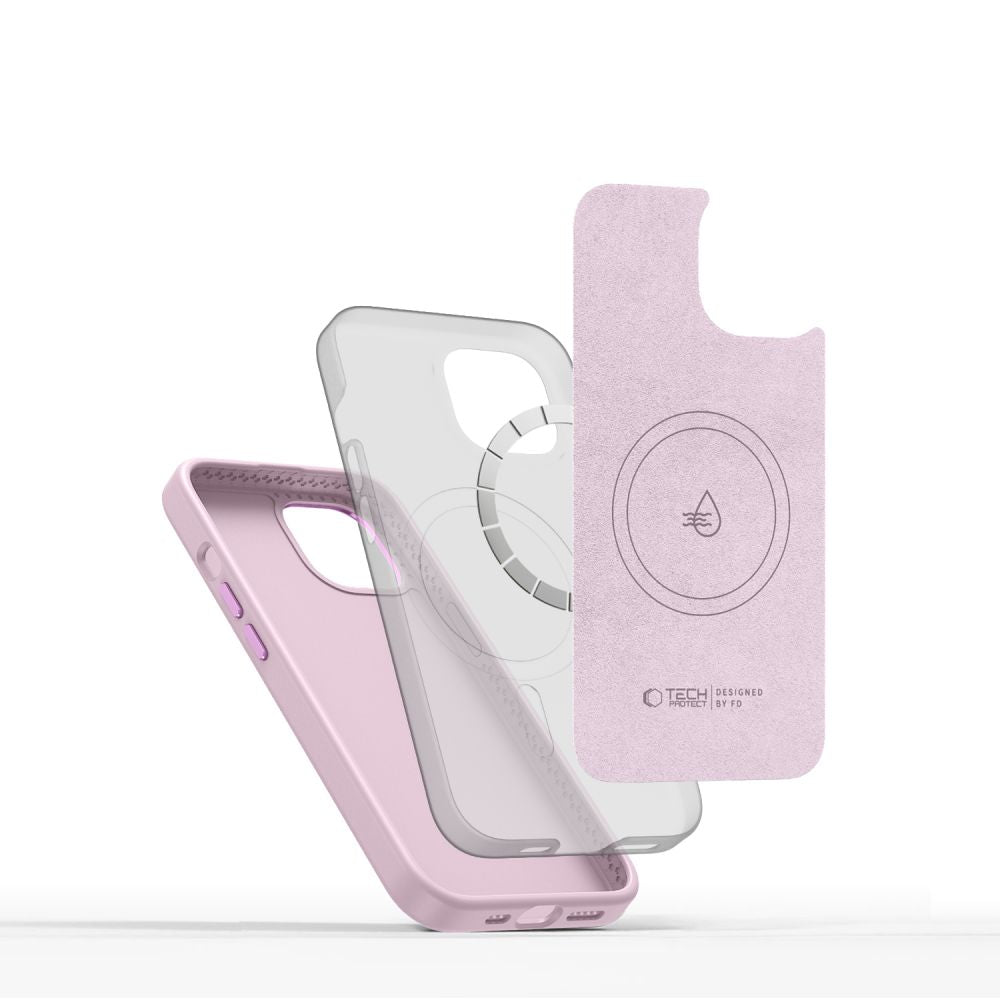 Tech-Protect iPhone 15 Silicone Pure Θήκη Σιλικόνης TPU με MagSafe - Pink Pearl