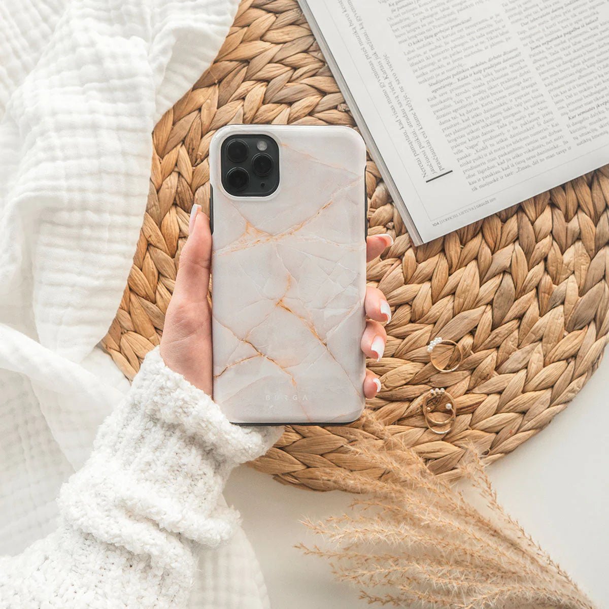 Burga iPhone 16 Plus Fashion Tough MagSafe Σκληρή Θήκη με MagSafe - Vanilla Sand