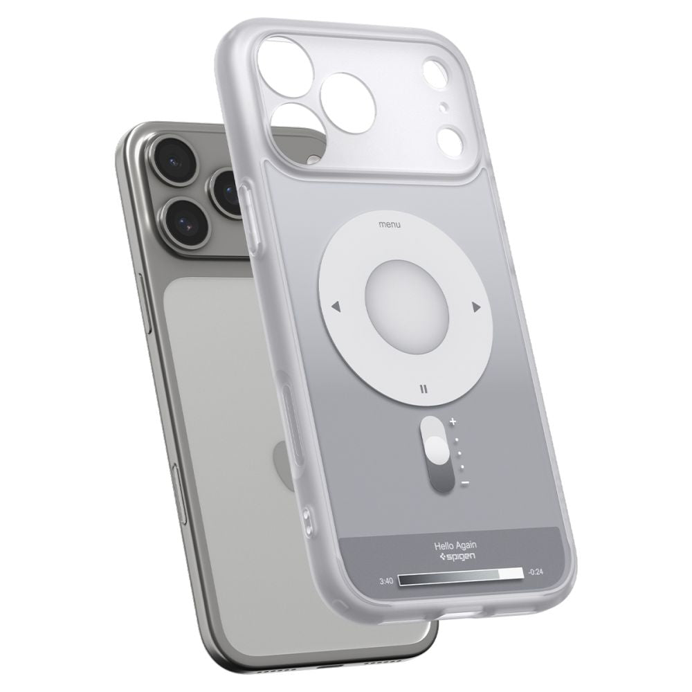 Spigen iPhone 18 Pro Max / iPhone 17 Pro Max - Σκληρή Θήκη με Πλαίσιο Σιλικόνης Και MagSafe - Ultra Hybrid Classic - Classic Silver
