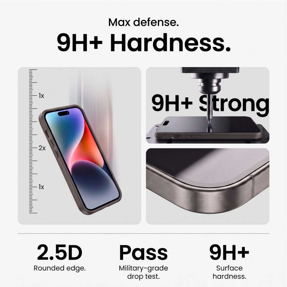 Tech-Protect iPhone 18 Pro Max Easy Set+ - Σετ με 2 Αντιχαρακτικά Γυαλιά Οθόνης με οδηγό και 1 Αντιχαρακτικό Γυαλί για την Κάμερα - Διάφανα