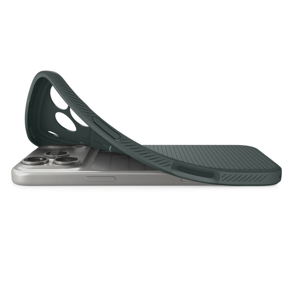 Spigen iPhone 18 Pro Max / iPhone 17 Pro Max - Θήκη Σιλικόνης - Liquid Air - Abyss Green