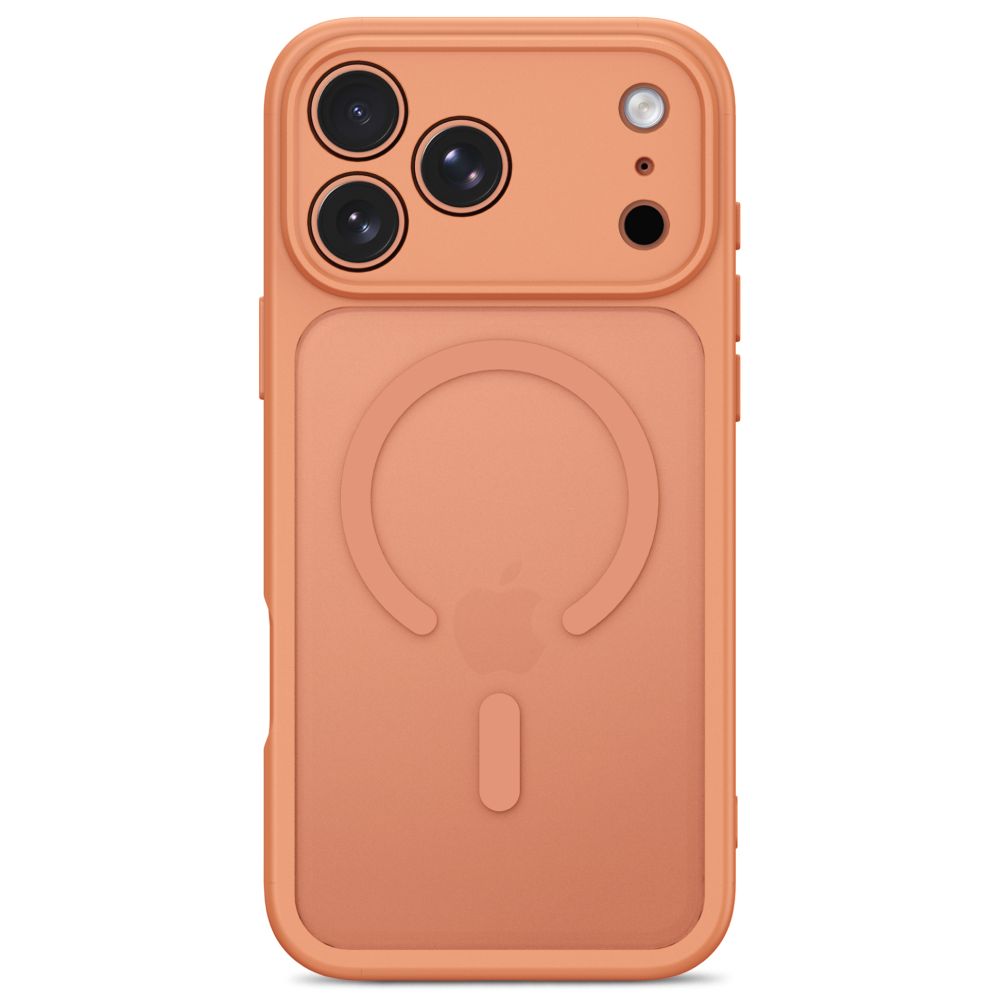 Tech-Protect iPhone 17 Pro / 18 Pro - Σκληρή Θήκη με Πλαίσιο Σιλικόνης και MagSafe - BasicMag - Matte Cosmic Orange