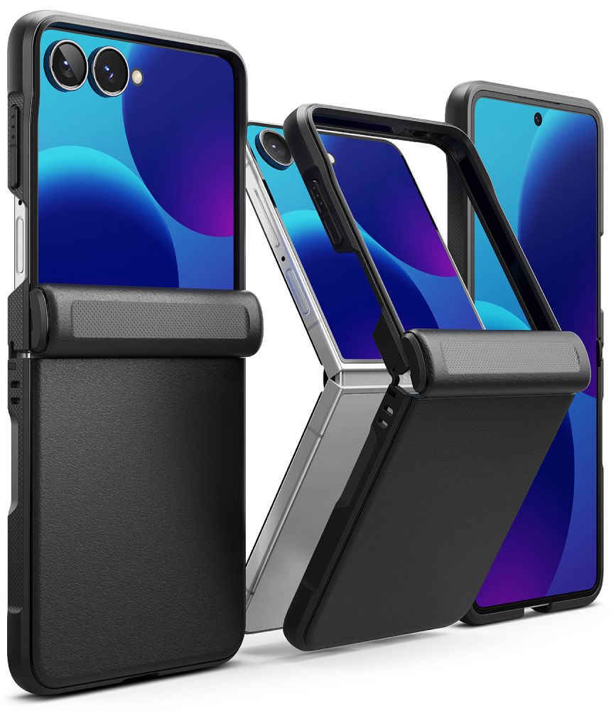 Ringke Samsung Galaxy Z Flip8 - Σκληρή Θήκη με Πλαίσιο Σιλικόνης - Onyx Flap - Black