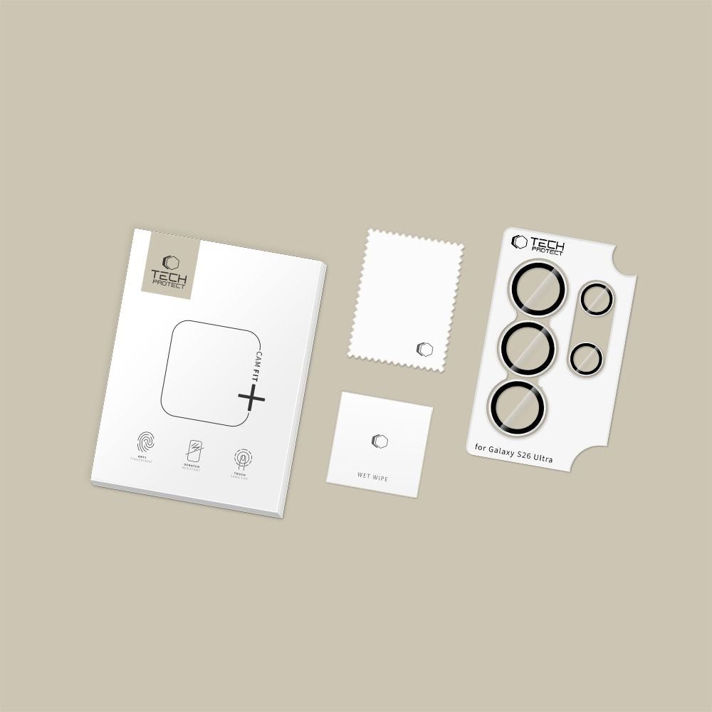 Tech - Protect Samsung Galaxy S26 Ultra - Αντιχαρακτικό Γυαλί για την Κάμερα - Camring Fit+ - Clear