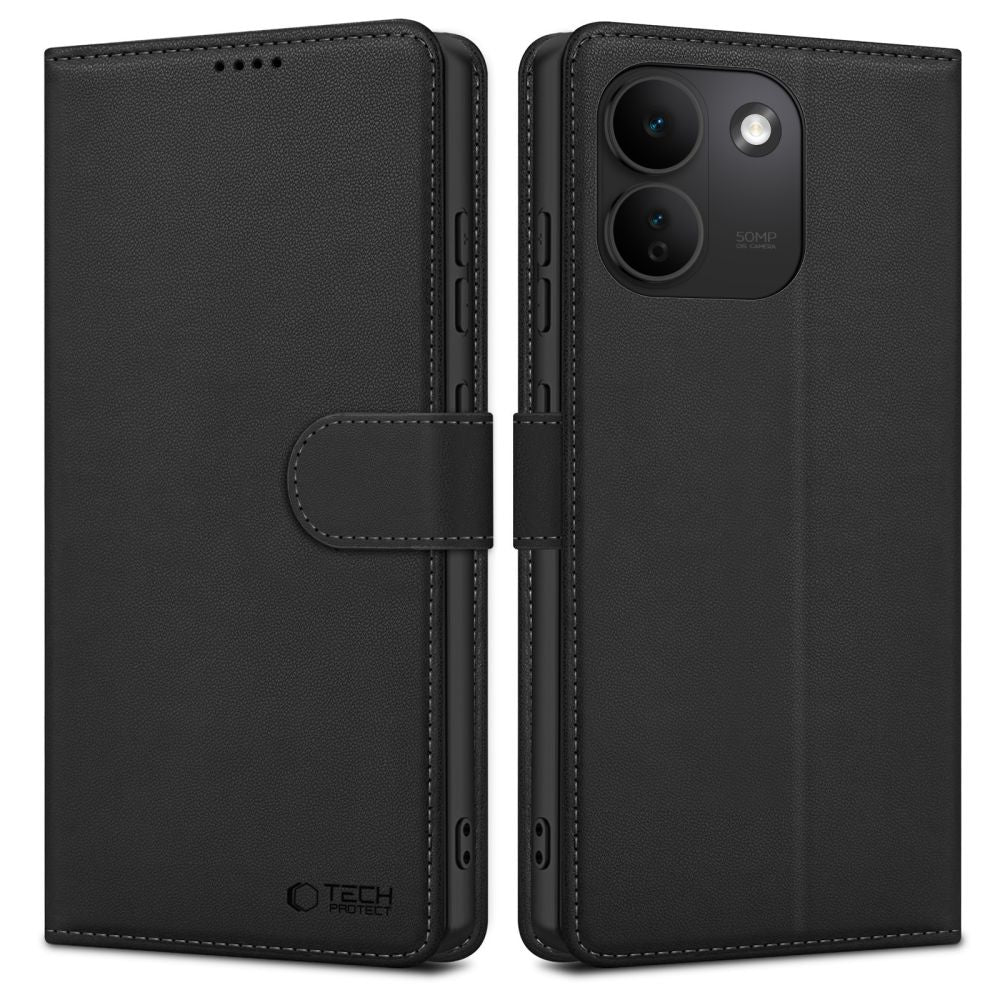 Tech-Protect Xiaomi Redmi Note 17 Pro Max 5G - Θήκη Πορτοφόλι Stand από Δερματίνη - Wallet - Matte Black