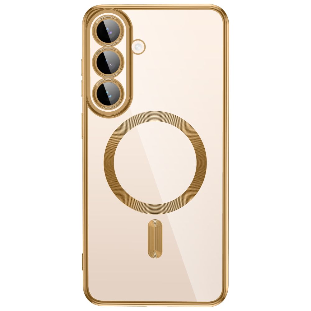 Tech-Protect Samsung Galaxy S26 FE - Θήκη Σιλικόνης TPU με MagSafe - MagFlex - Clear / Shiny Gold
