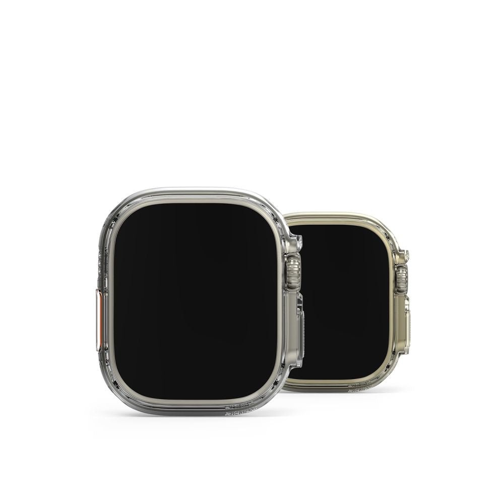 Ringke Θήκη Apple Watch Ultra (1/2/3) - 49mm Slim - 2 Τεμάχια - Διάφανο - Titanium Grey
