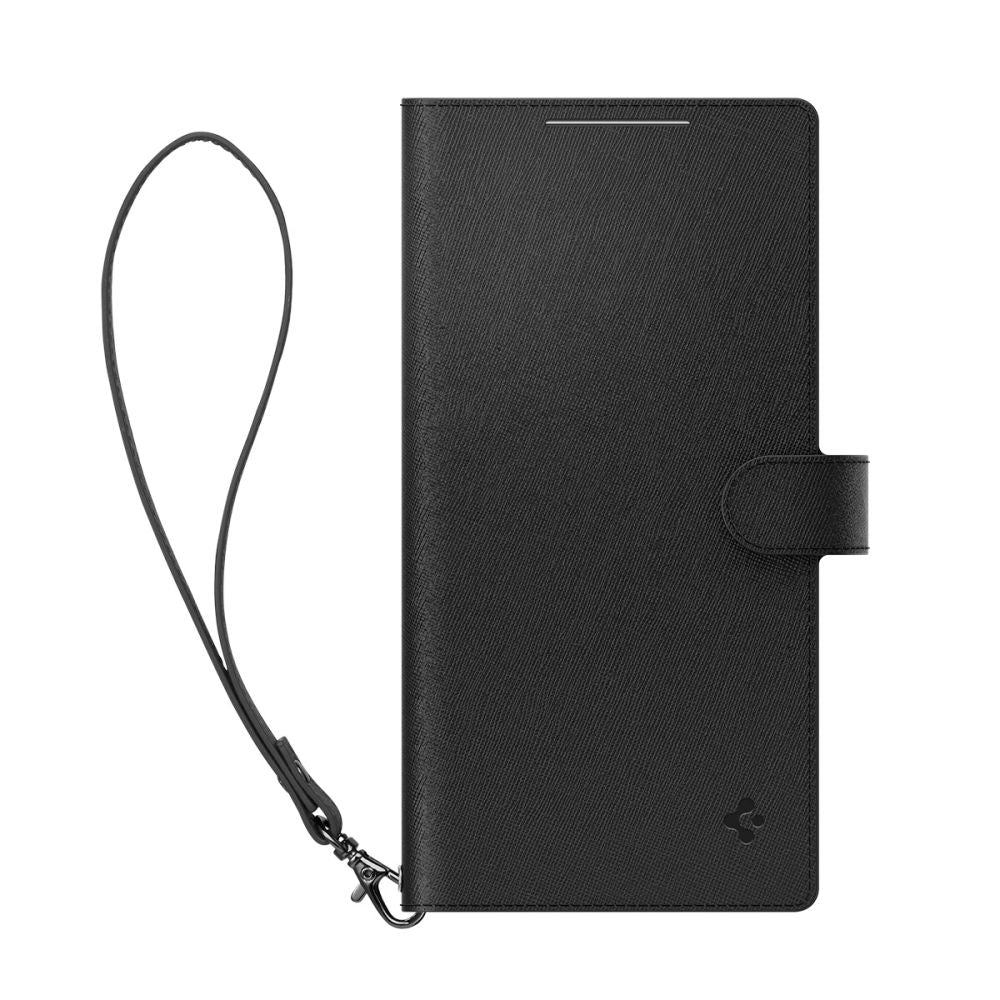 Spigen Samsung Galaxy S24 Ultra Wallet S Plus Θήκη Πορτοφόλι από Δερματίνη - Black