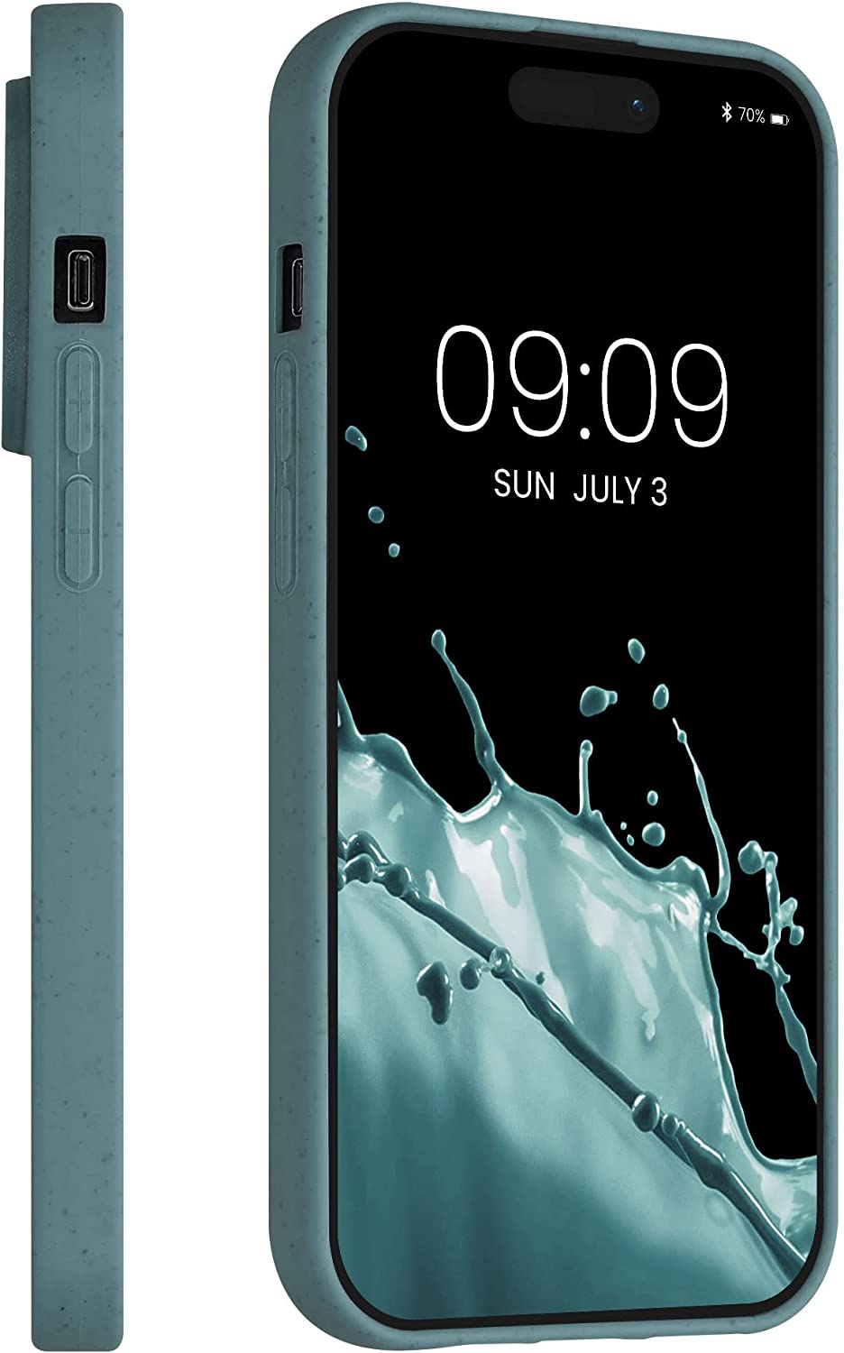 Kalibri iPhone 14 Pro Θήκη Σιλικόνης TPU με Ανακυκλώσιμο και Βιοδιασπώμενο Υλικό - Arctic Night - 59219.207