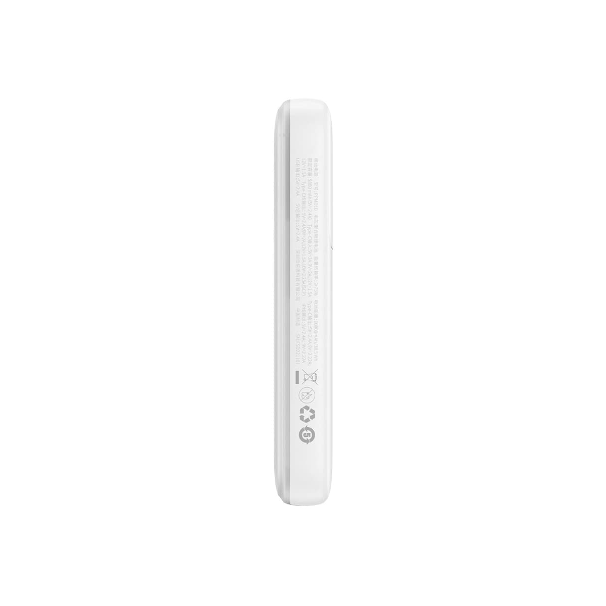 Baseus Comet Series Power Bank 10000mAh 22.5W με Ενσωματωμένα Καλώδια Type-C και Lightning - White - PPMD020002