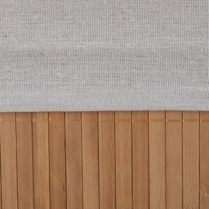 Relaxdays Σετ με 6 Καλάθια Αποθήκευσης από Bamboo - Light Brown / White - 4052025943691