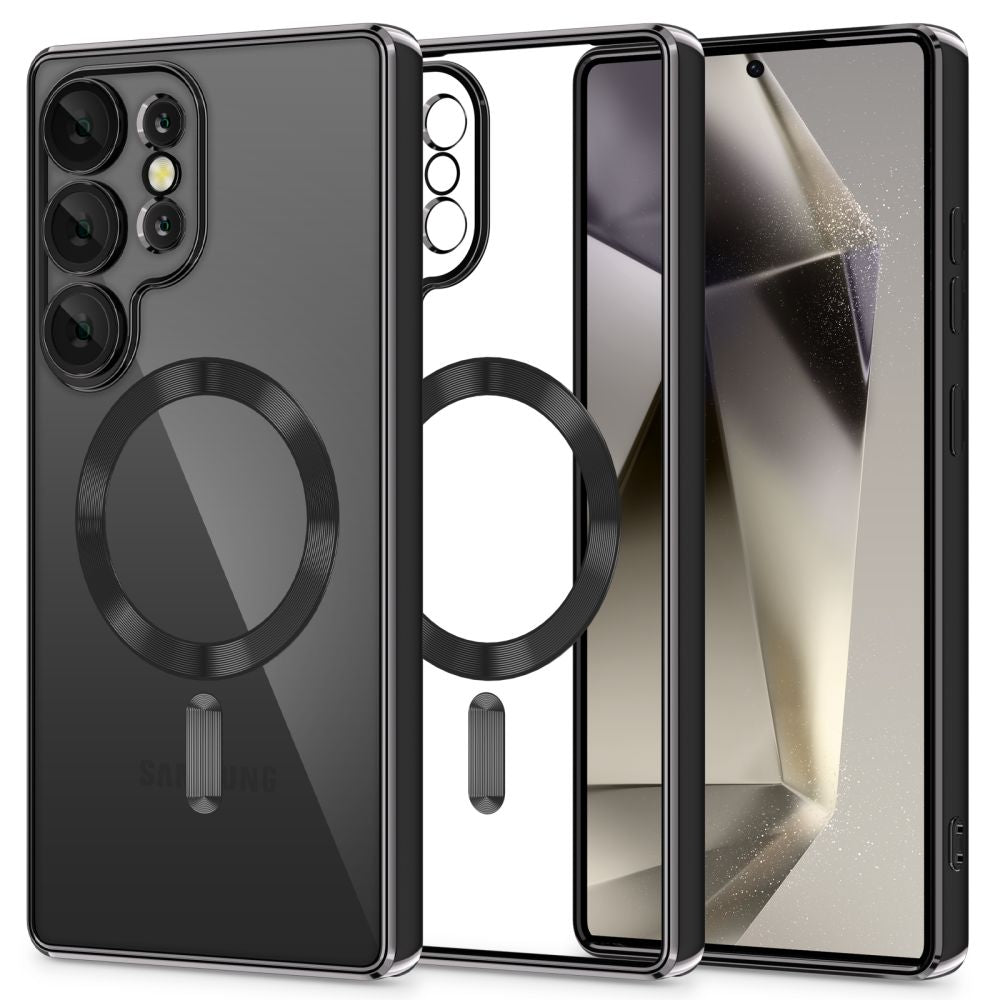 Tech-Protect Samsung Galaxy S25 Ultra MagFlex Θήκη Σιλικόνης TPU με MagSafe - Shiny Black