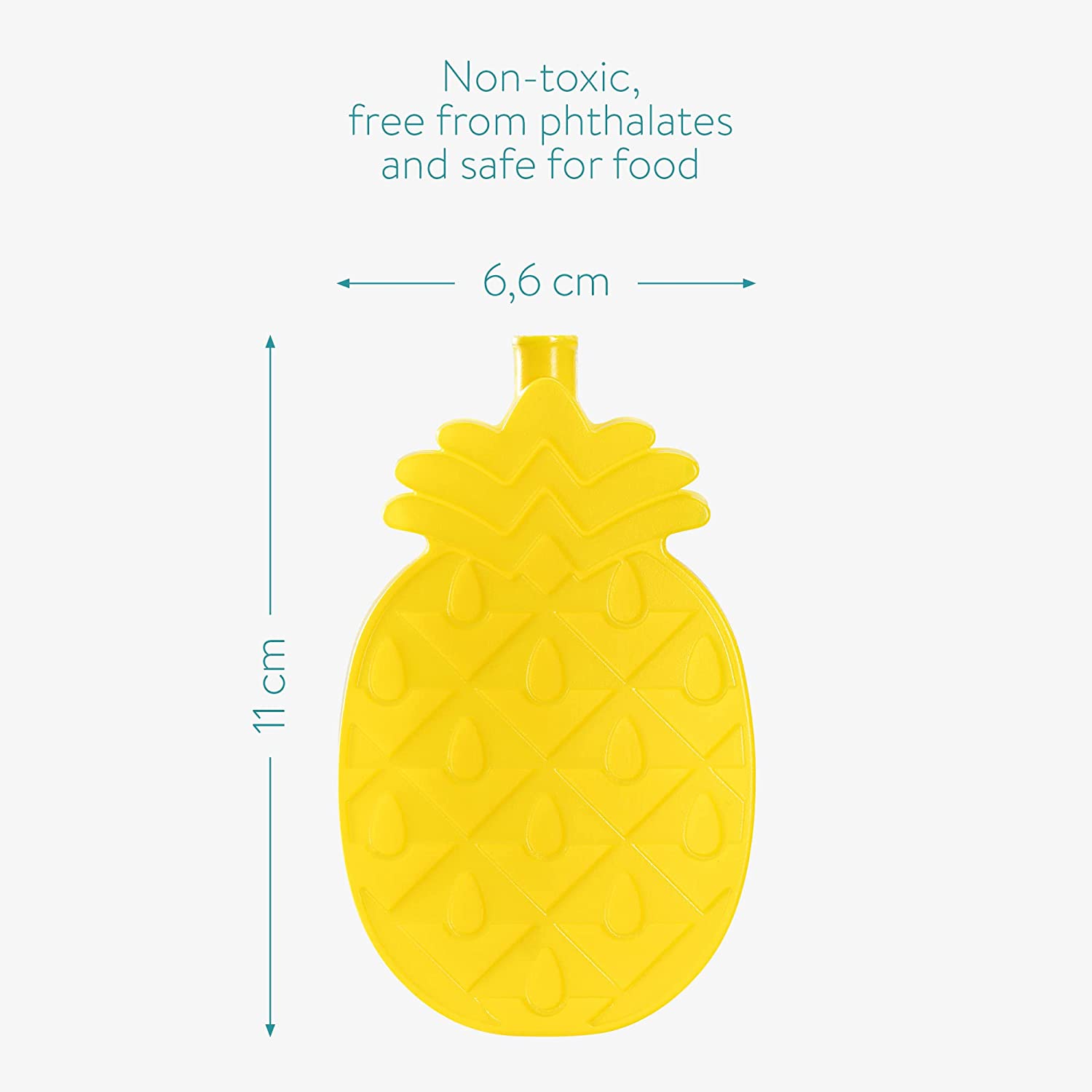 Navaris Επαναχρησιμοποιούμενες Παγοκύστες για Τσάντα Φαγητού - Pineapple - 48099.03