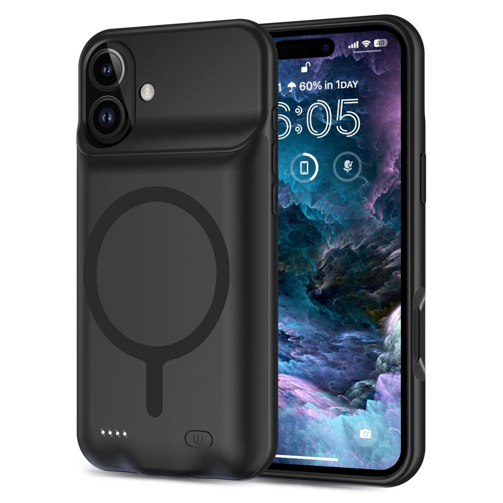 Tech-Protect iPhone 16 Powercase Θήκη με Ενσωματωμένη Μπαταρία 7000mAh και MagSafe - Black