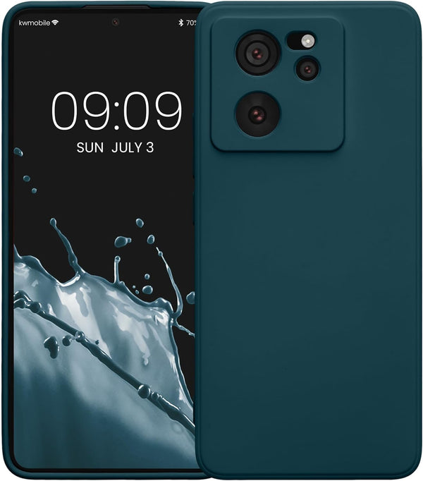 KW Xiaomi 13T / 13T Pro Λεπτή Θήκη Σιλικόνης Rubberized TPU - Matte Petrol