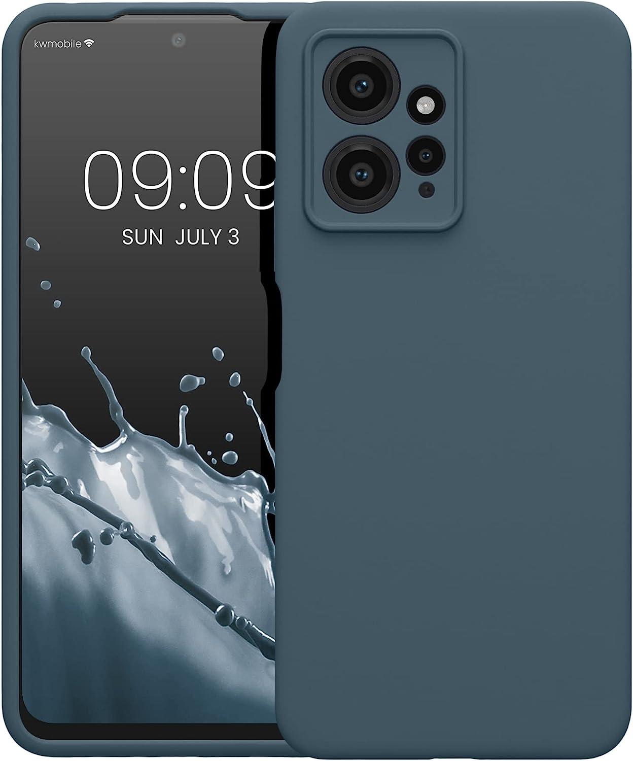 KW Xiaomi Redmi Note 12 4G Θήκη Σιλικόνης Rubberized TPU - Dark Slate - 61180.202