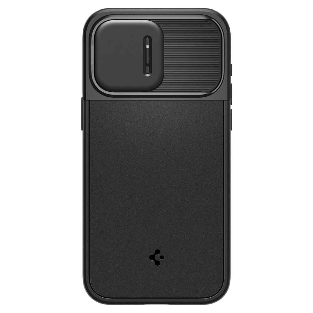 Spigen iPhone 15 Pro Max Optik Armor Mag Θήκη Σιλικόνης με Κάλυμμα για την Κάμερα και MagSafe - Black