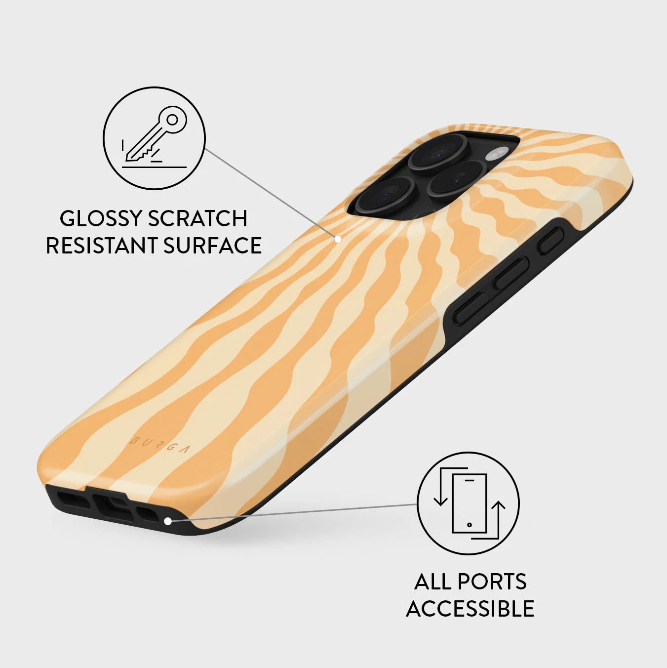 Burga iPhone 16 Pro Max Fashion Tough MagSafe Σκληρή Θήκη με MagSafe - Sunny Bunny