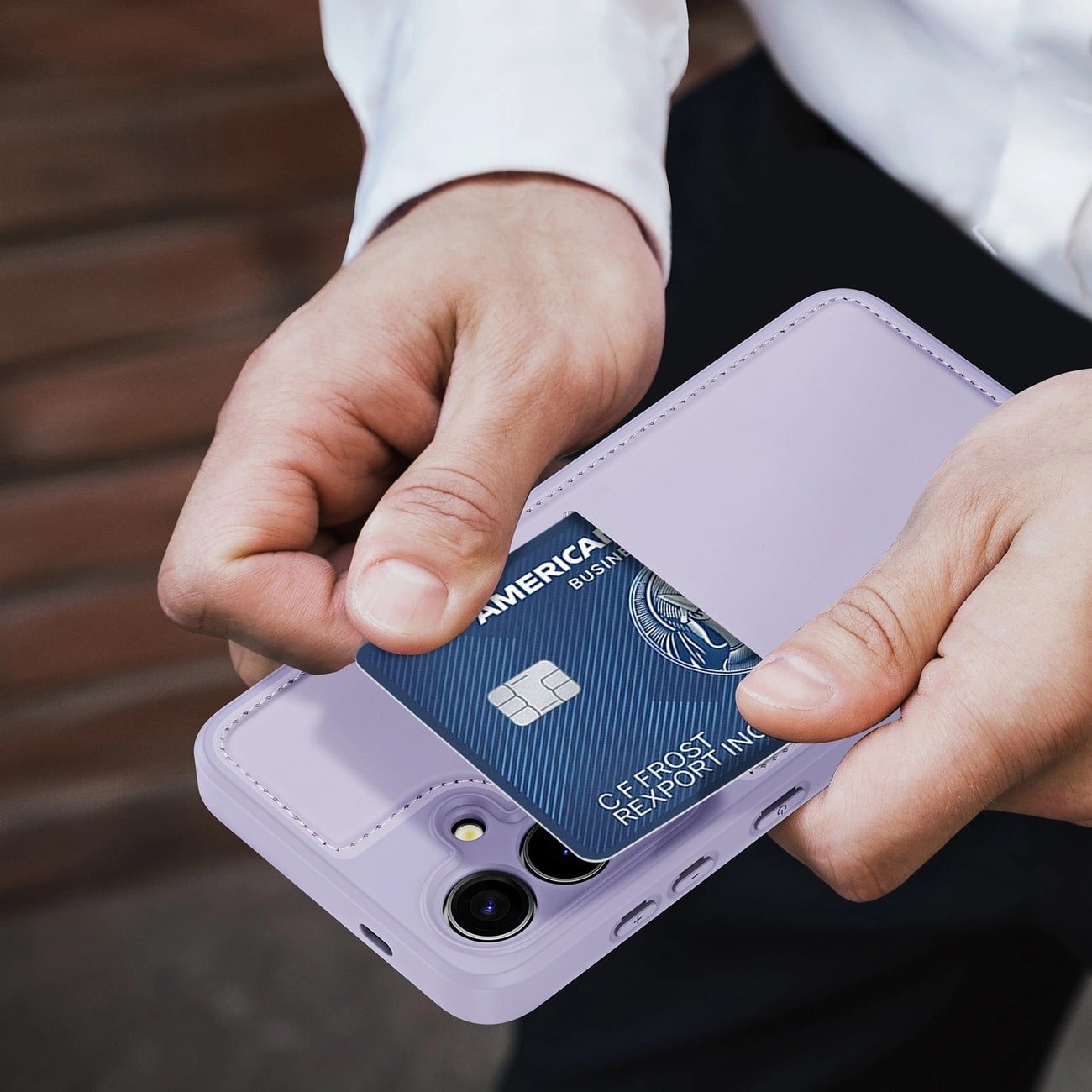 Dux Ducis Samsung Galaxy S24 Rafi II Mag Anti - RFID Θήκη με Υποδοχή για Κάρτες / Stand και MagSafe - Purple